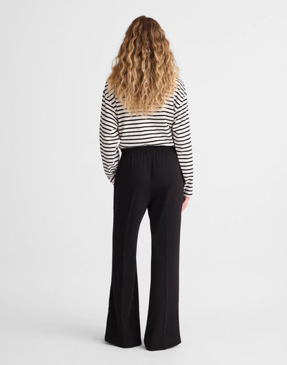 Madewell Pull-On Bootcut Track Pant Jet Black