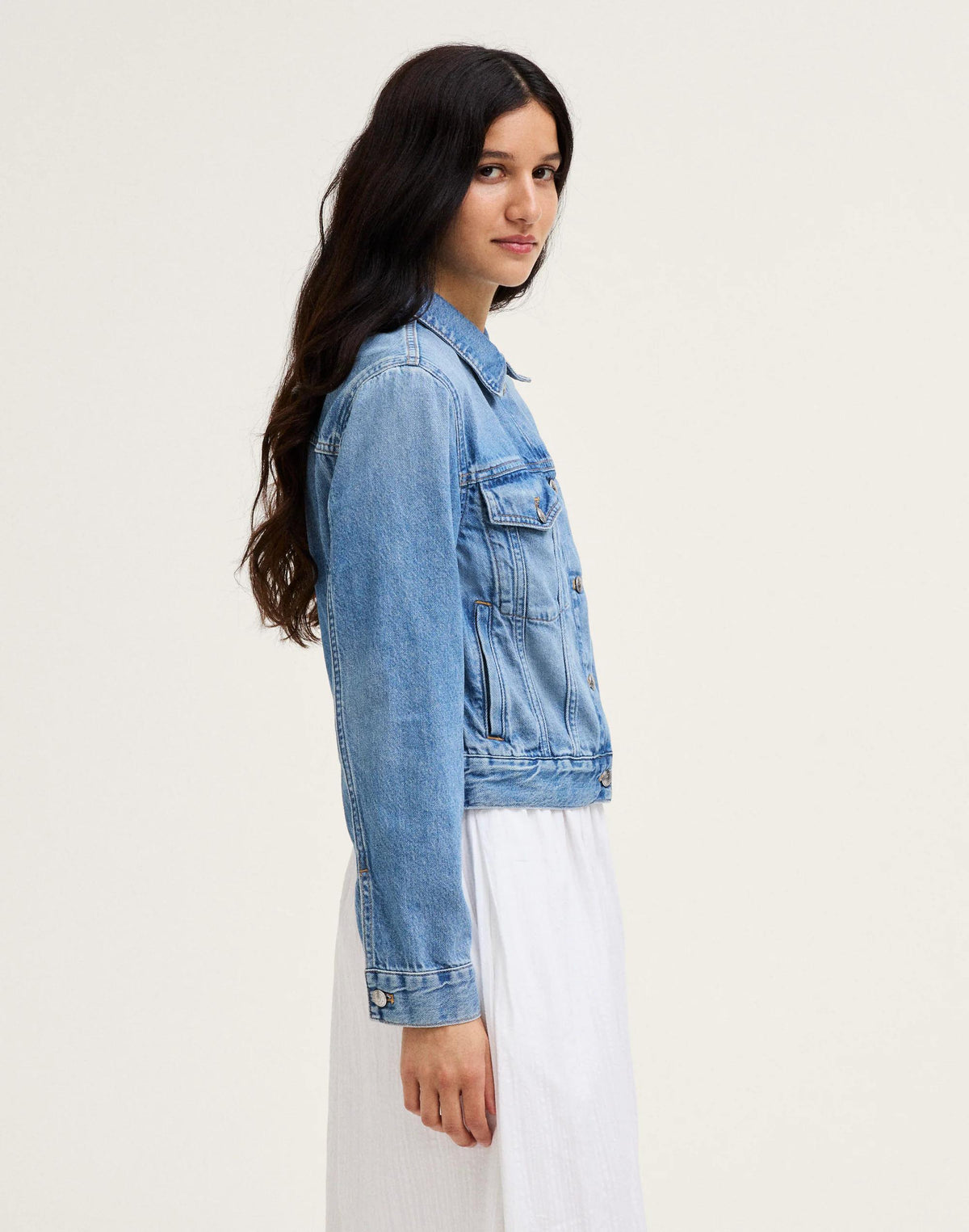 Madewell Denim Trucker Jacket Worn Mid Indigo