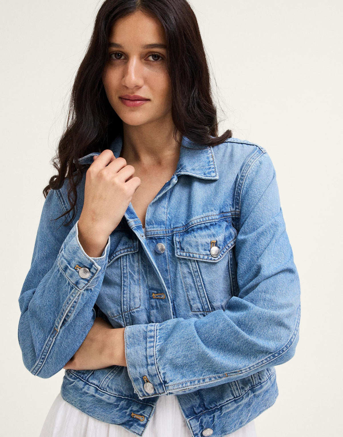 Madewell Denim Trucker Jacket Worn Mid Indigo