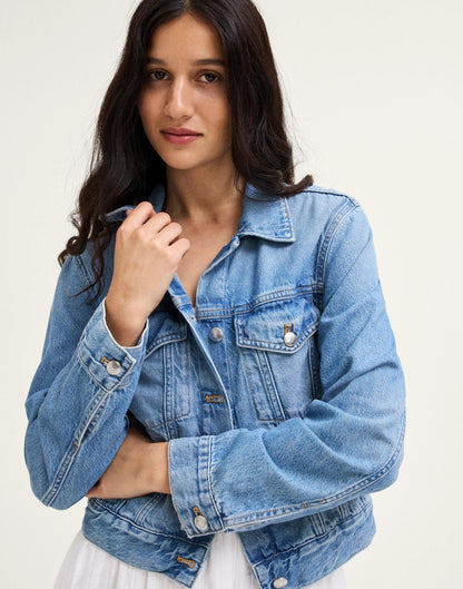 Madewell Denim Trucker Jacket Worn Mid Indigo