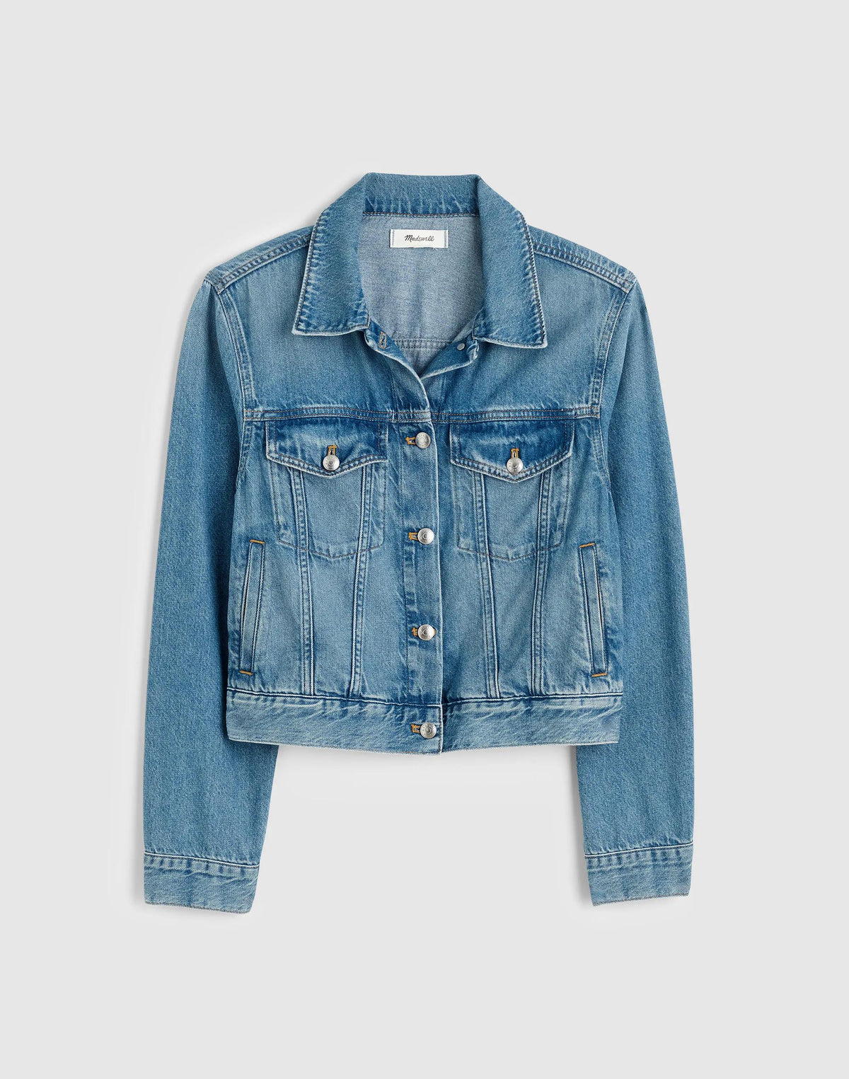 Madewell Denim Trucker Jacket Worn Mid Indigo