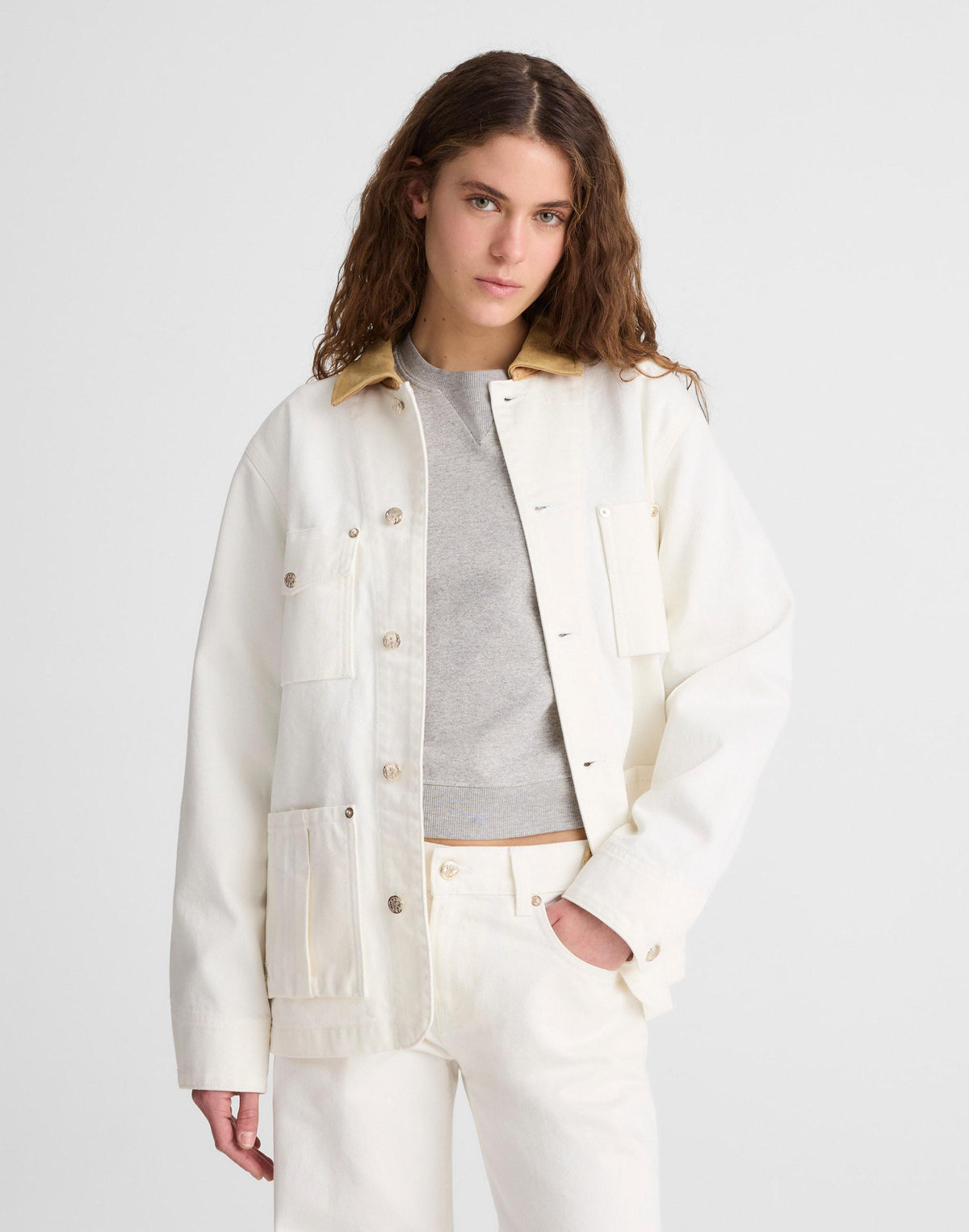 Madewell Madewell x Benjamin Talley Smith The Fairview Barn Jacket in Chalk Wash Chalk Wash