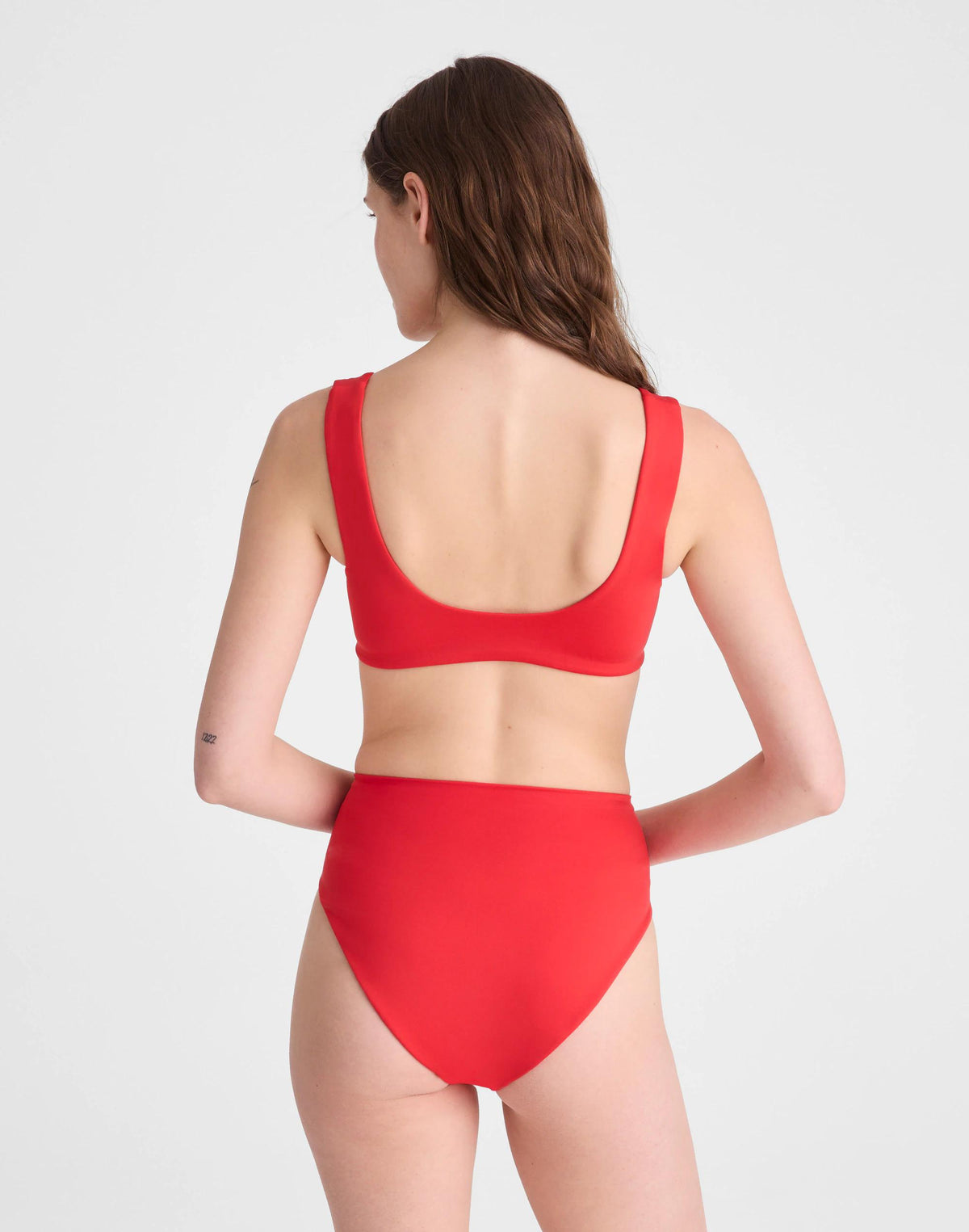 Madewell Left On Friday Streamline Bikini Top Sweet Chili Heat