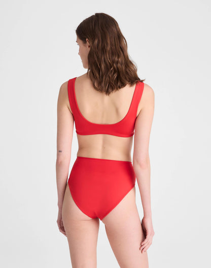 Madewell Left On Friday Hi Hi Bikini Bottom Sweet Chili Heat