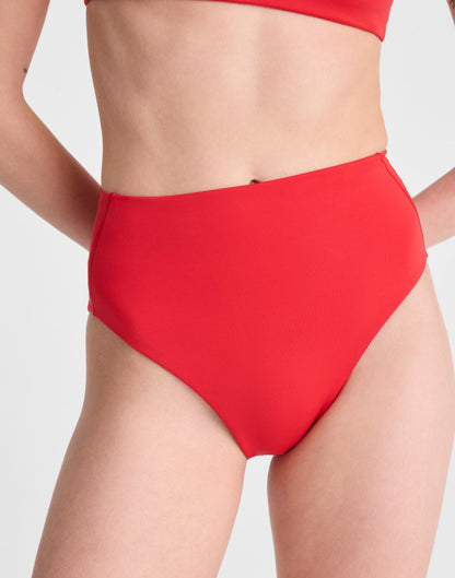 Madewell Left On Friday Hi Hi Bikini Bottom Sweet Chili Heat