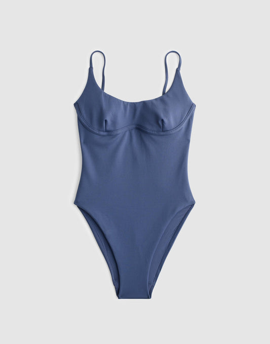 Madewell Left On Friday Sunday One-Piece Swimsuit Varsity
