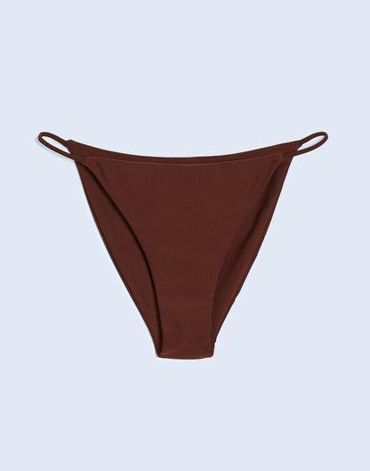 Madewell Jade Swim Bare Minimum Bikini Bottom Mocha