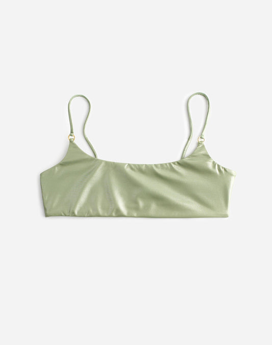 Madewell Jade Swim Hinge Bikini Top Kiwi