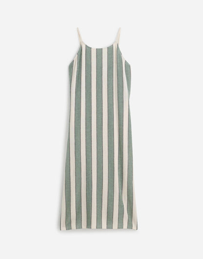 Madewell Zulu & Zephyr Eucalyptus Stripe Organic Cotton Dress Eucalyptus Stripe