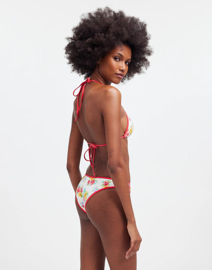 Madewell Frankies Bikinis Dove Classic Bikini Bottom Sweet Hibiscus Print