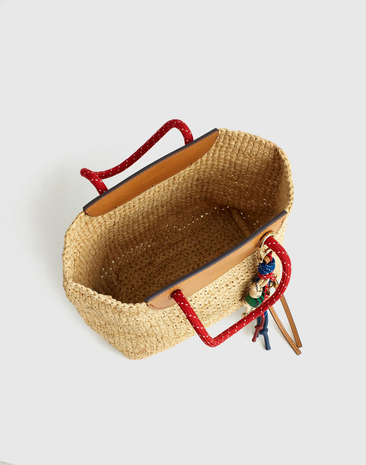 Madewell The Woven Mini Tote Festival Red Multi