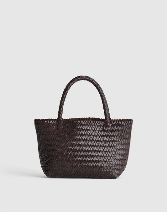 Madewell The Signature Woven Mini Tote Coffee Bean