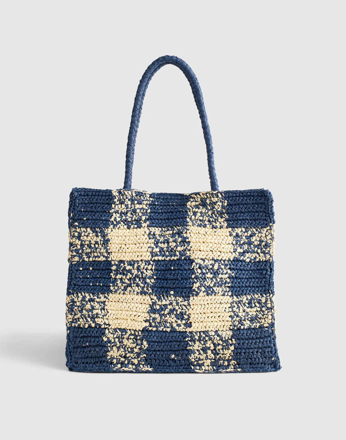 Madewell Handwoven Oversized Tote Navy Multi