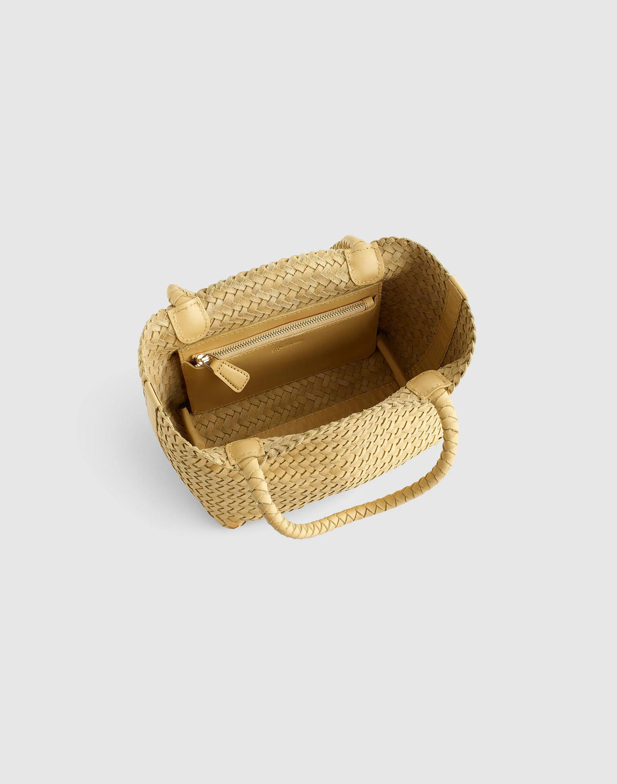 Madewell The Signature Woven Mini Tote Yellow Clay