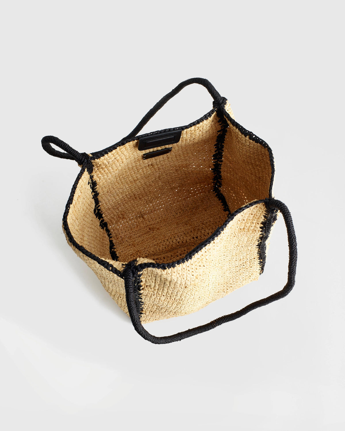 Madewell The Lexington Small Tote in Raffia Natural Multi