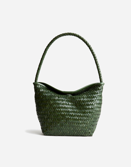 Madewell The Signature Woven Shoulder Bag Golf Green