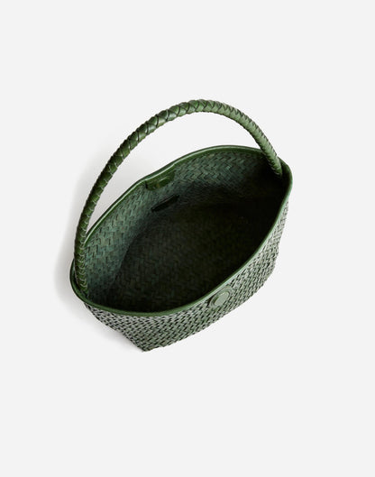 Madewell The Signature Woven Shoulder Bag Golf Green