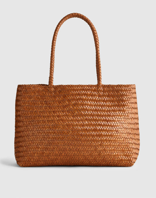 Madewell The Signature Woven Tote Burnt Sienna