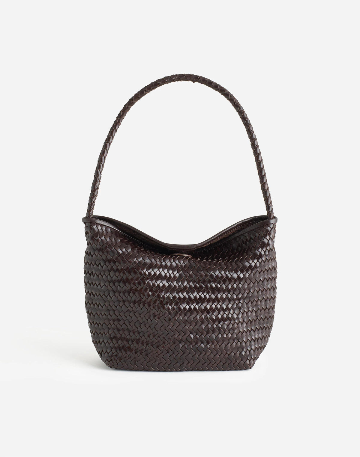 Madewell The Signature Woven Shoulder Bag Coffee Bean