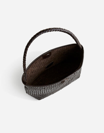 Madewell The Signature Woven Shoulder Bag Coffee Bean