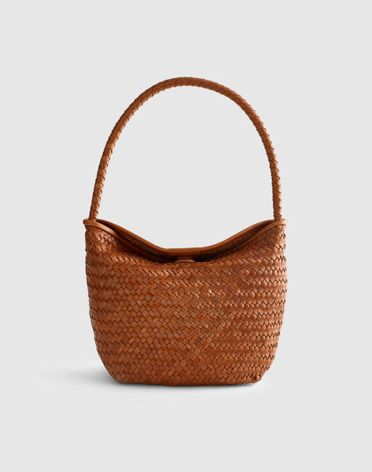 Madewell The Signature Woven Shoulder Bag Burnt Sienna