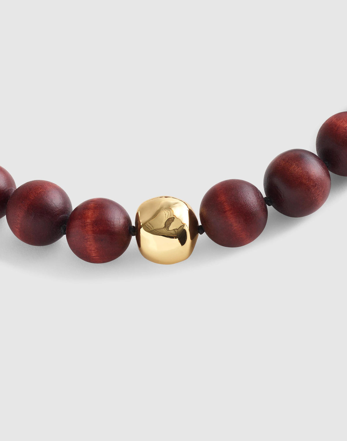 Madewell Madewell x Shopbop Oversized Wood Beaded Choker Necklace Antique Gold