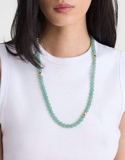 Madewell Madewell x Shopbop Semiprecious Beaded Necklace Antique Gold