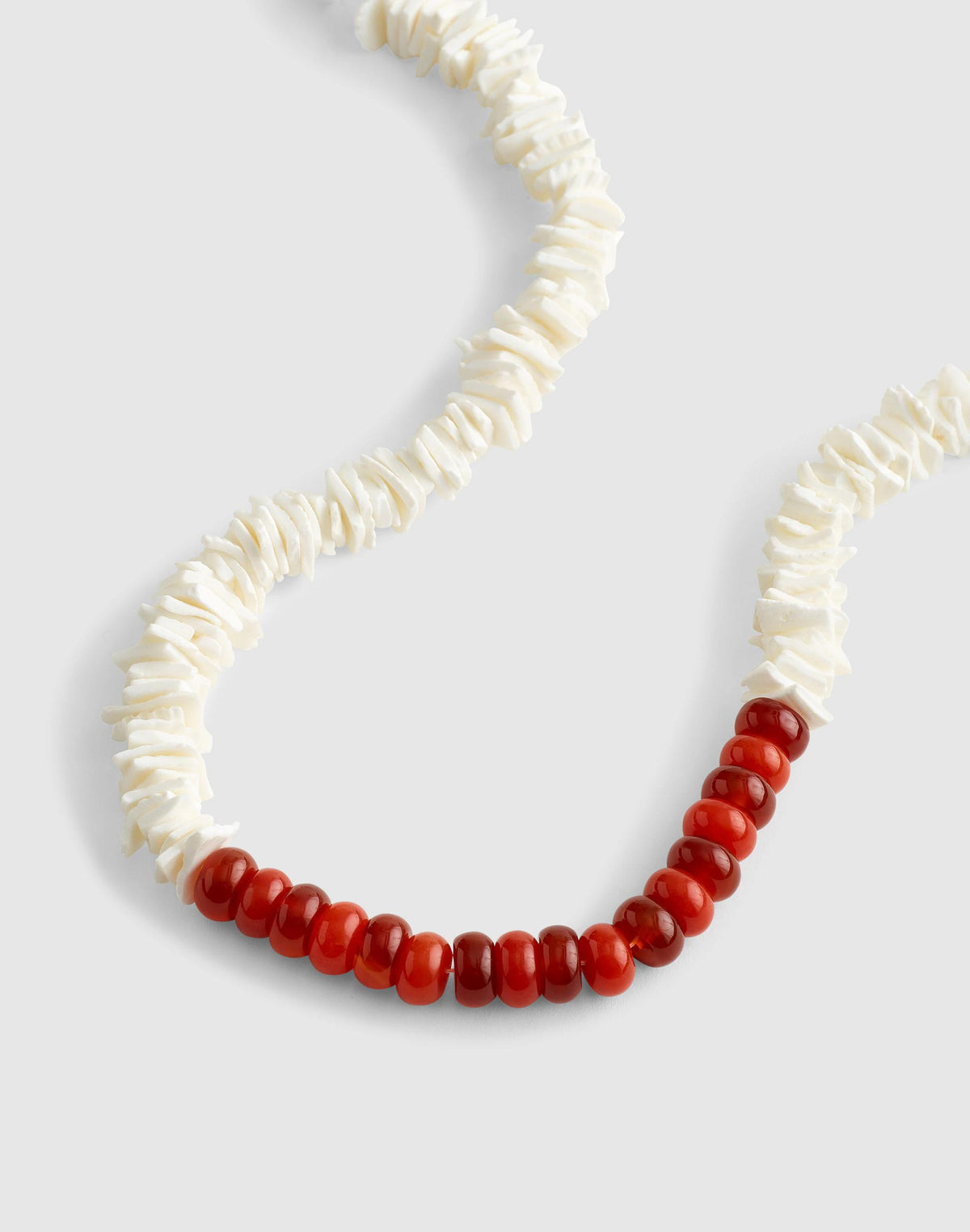 Madewell Semiprecious Puka Shell Beaded Choker Necklace Antique Gold