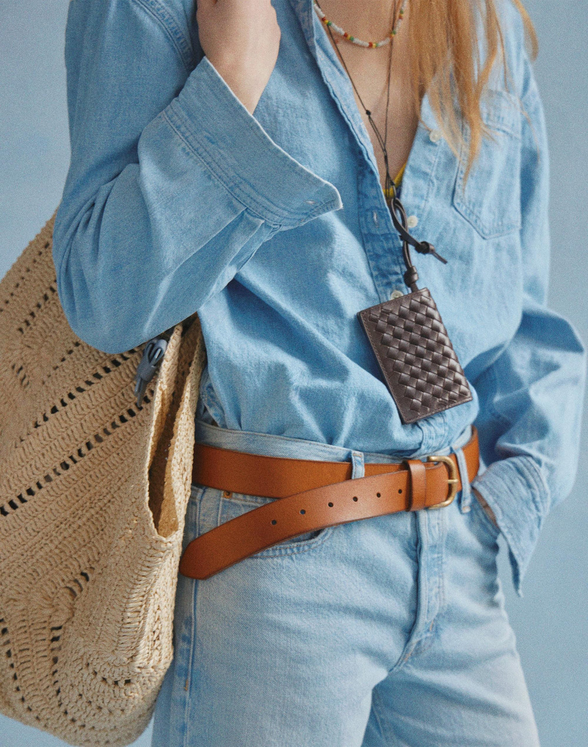 Madewell The Everyday Belt in Leather Warm Coffee