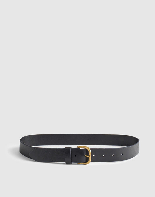 Madewell The Everyday Belt in Leather True Black