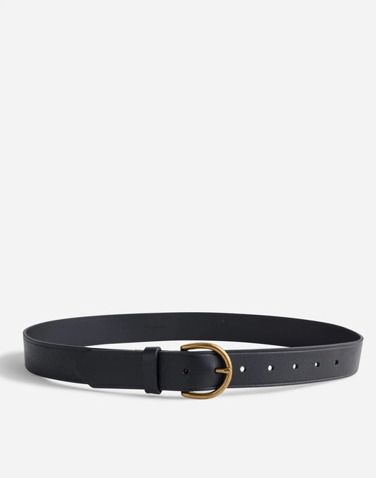 Madewell Medium Perfect Leather Belt True Black
