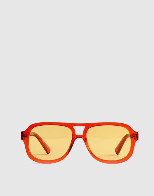 Madewell Logaan Aviator Sunglasses Varsity Red