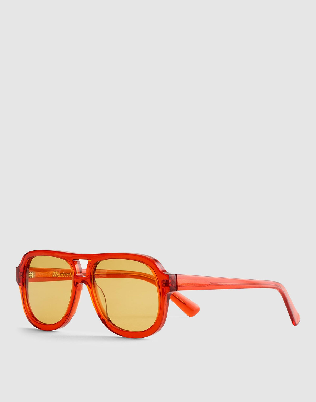 Madewell Logaan Aviator Sunglasses Varsity Red