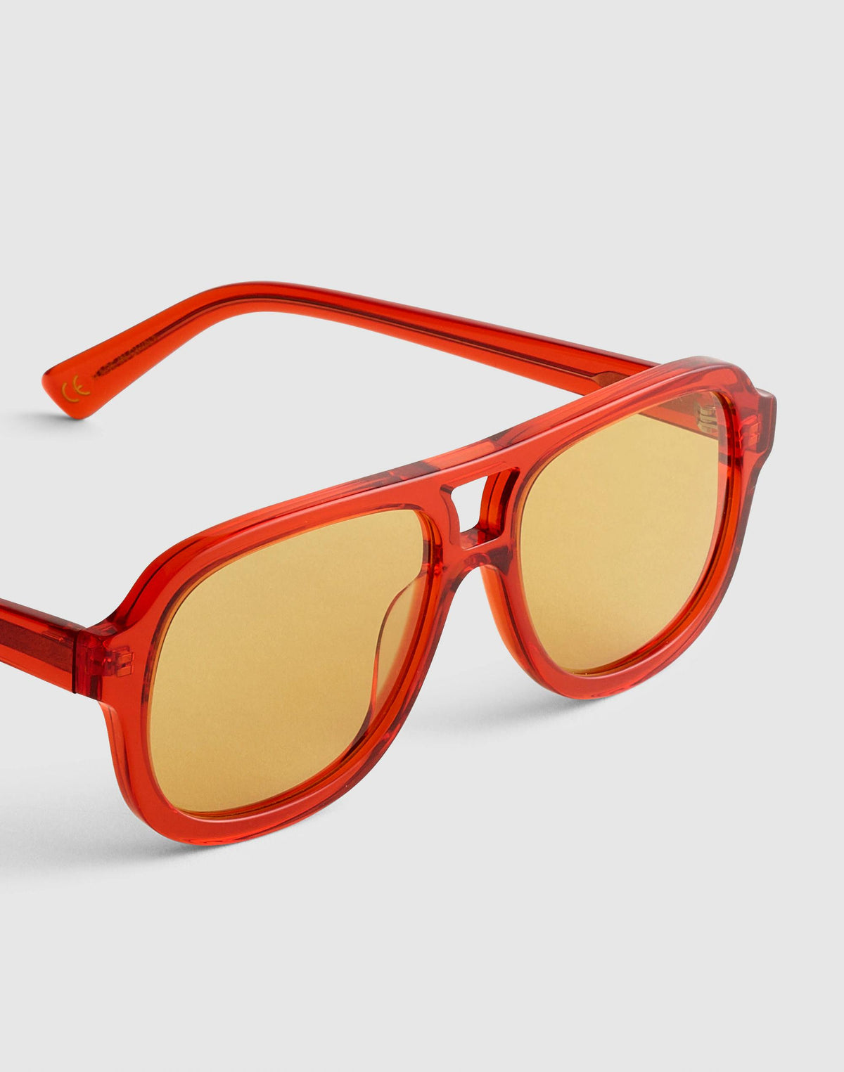 Madewell Logaan Aviator Sunglasses Varsity Red
