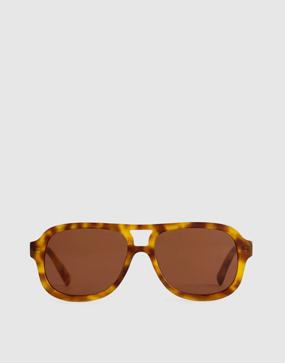 Madewell Logaan Aviator Sunglasses Burnt Cocoa