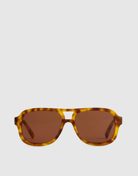 Madewell Logaan Aviator Sunglasses Burnt Cocoa
