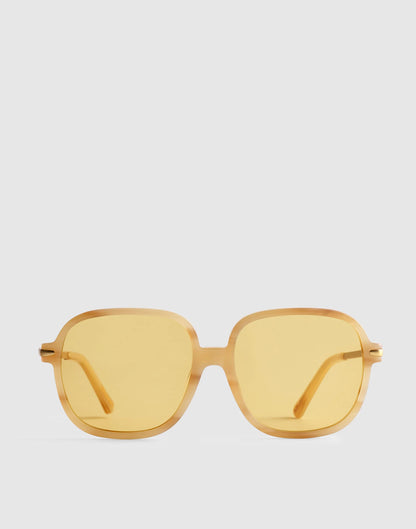 Madewell The Brunch Oversized Sunglasses Ivory Tortoise
