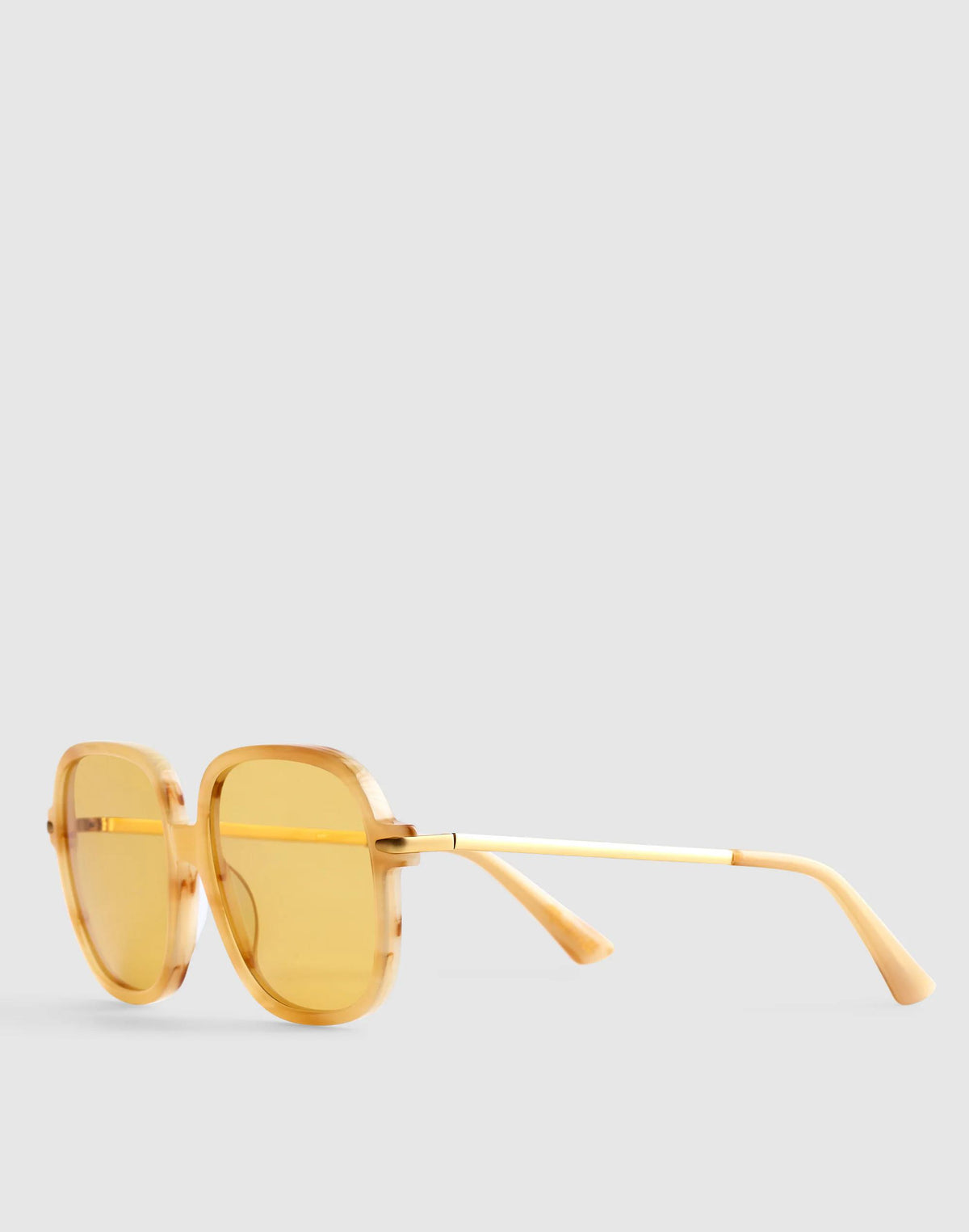Madewell The Brunch Oversized Sunglasses Ivory Tortoise