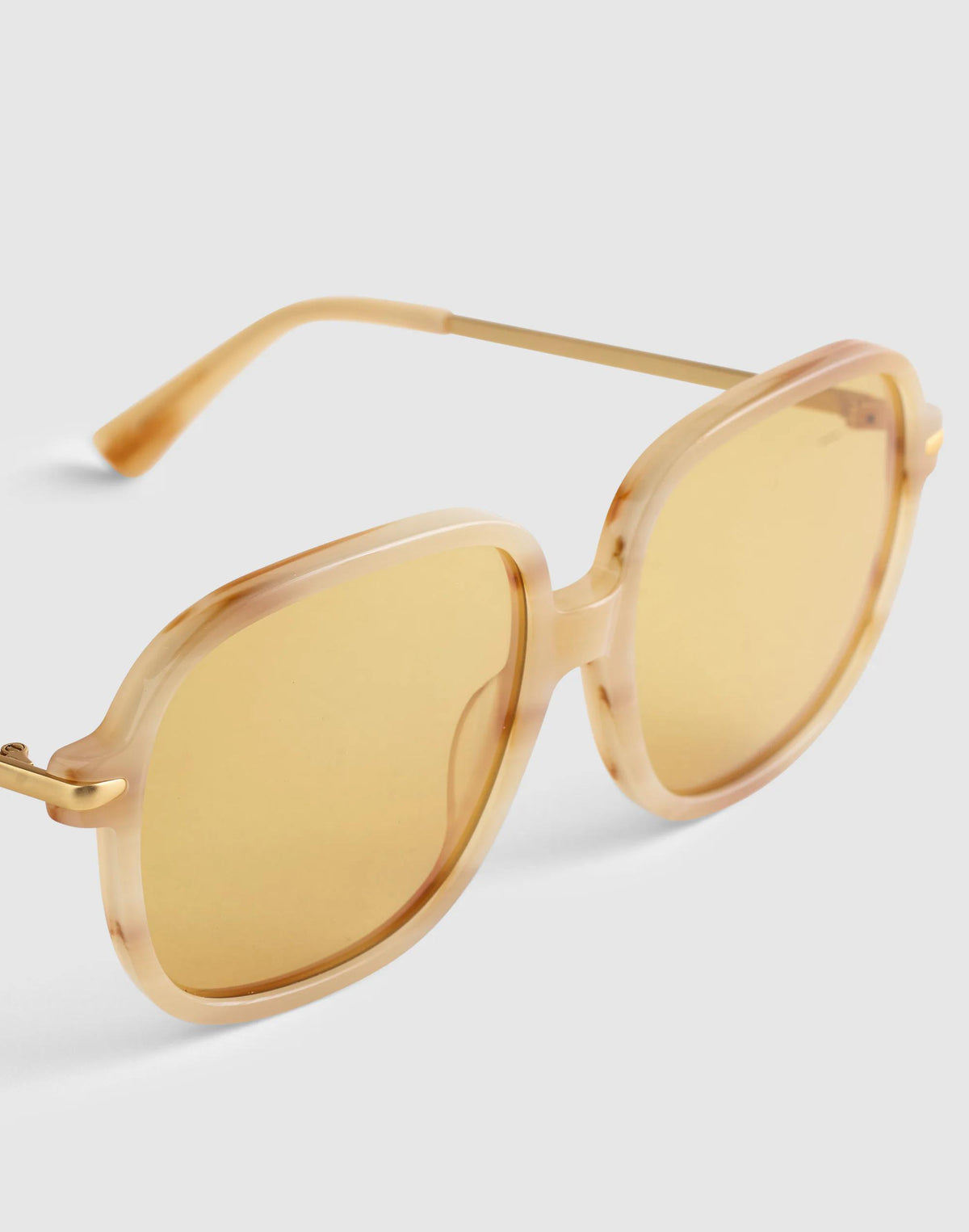 Madewell The Brunch Oversized Sunglasses Ivory Tortoise