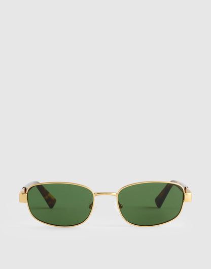 Madewell The Codi Rectangular Sunglasses Vintage Gold