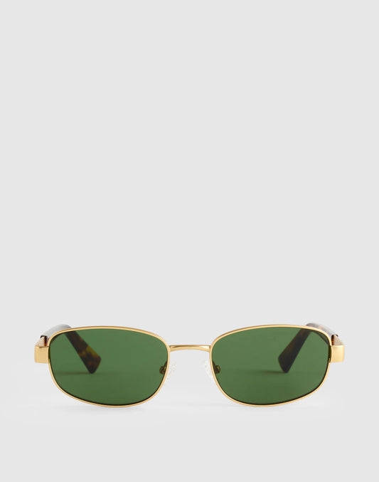 Madewell The Codi Rectangular Sunglasses Vintage Gold