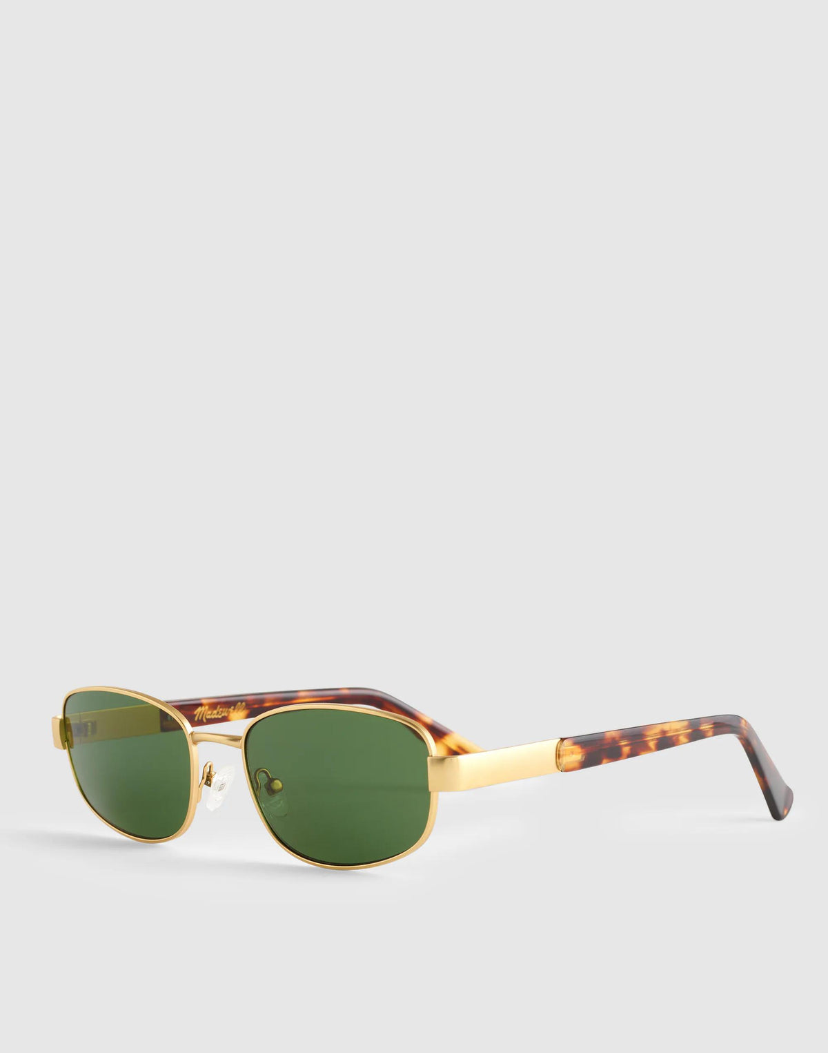 Madewell The Codi Rectangular Sunglasses Vintage Gold