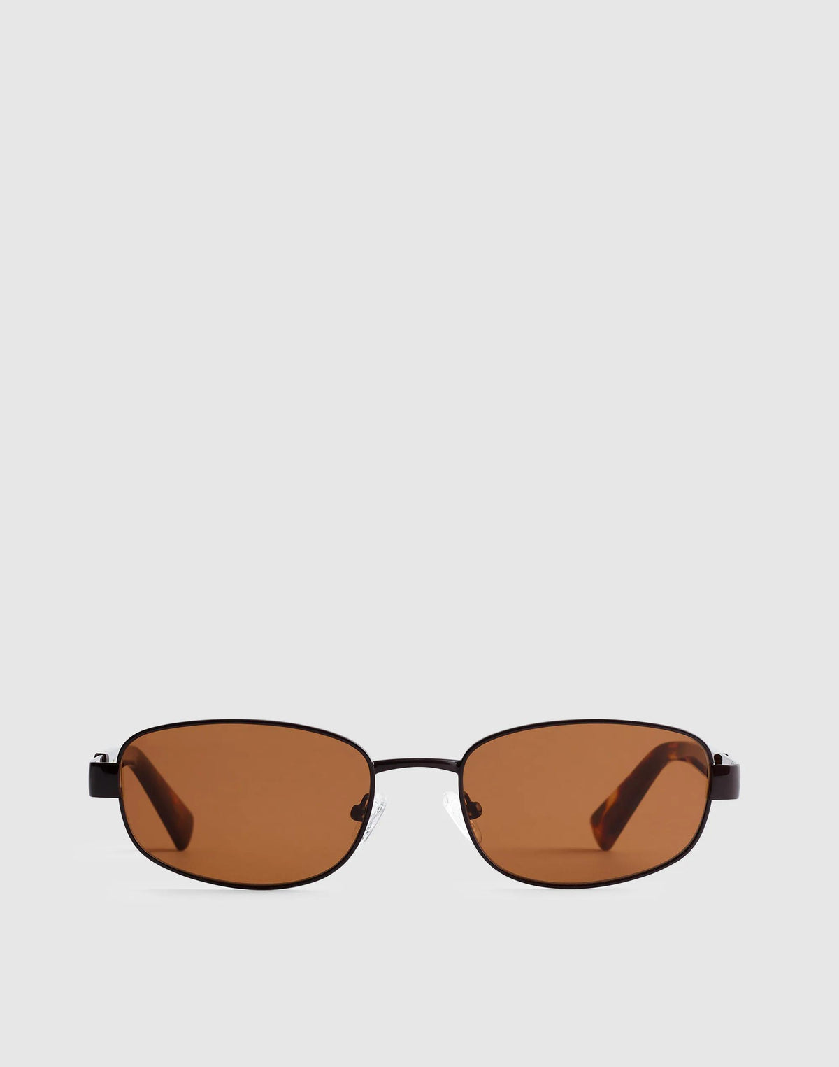 Madewell The Codi Rectangular Sunglasses Dark Brown