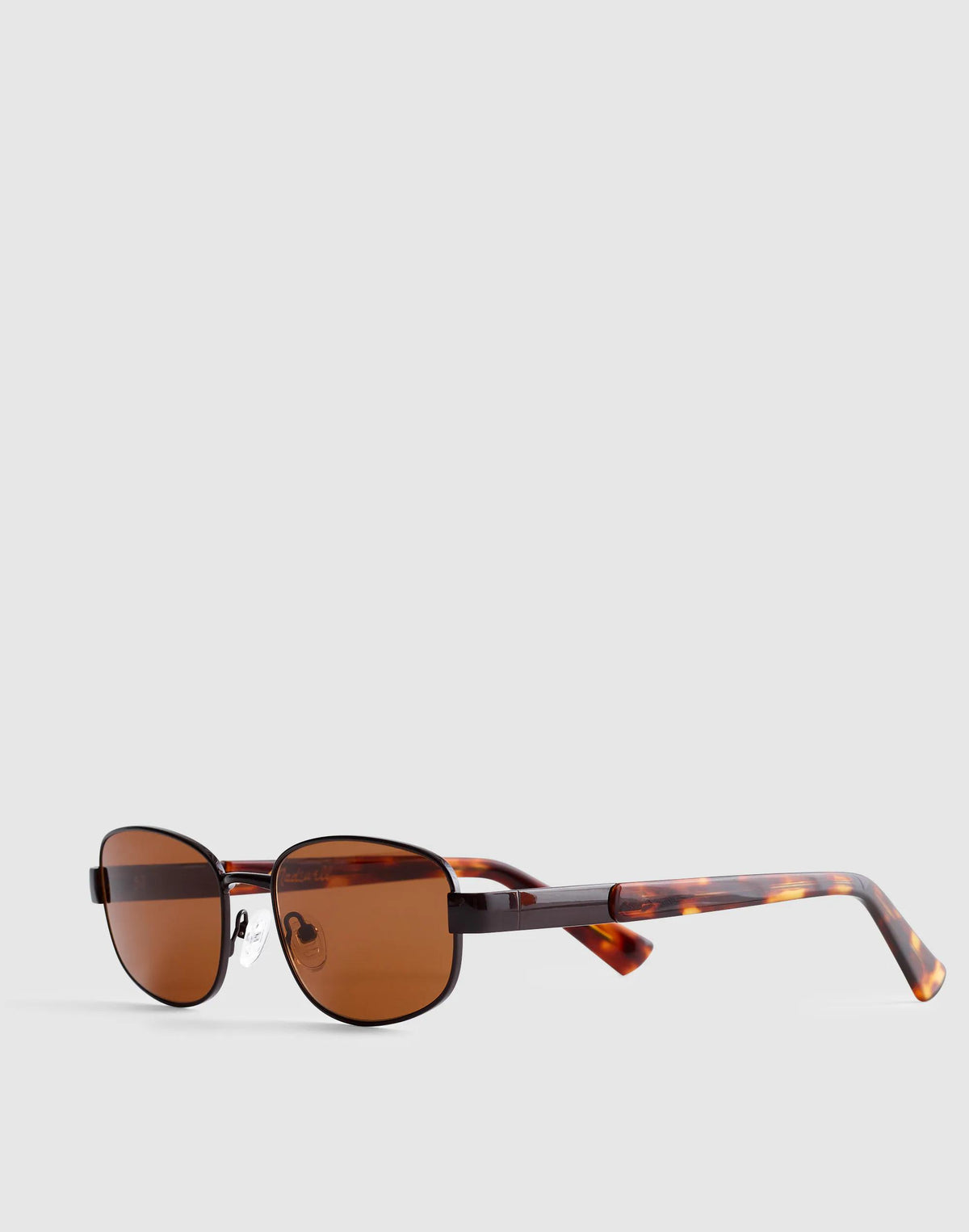 Madewell The Codi Rectangular Sunglasses Dark Brown