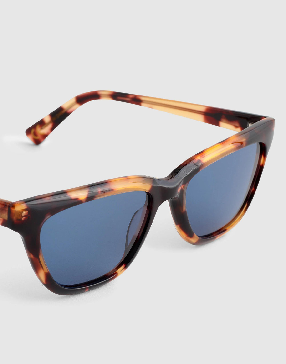 Madewell The Delia Angular Sunglasses Whisky Tort