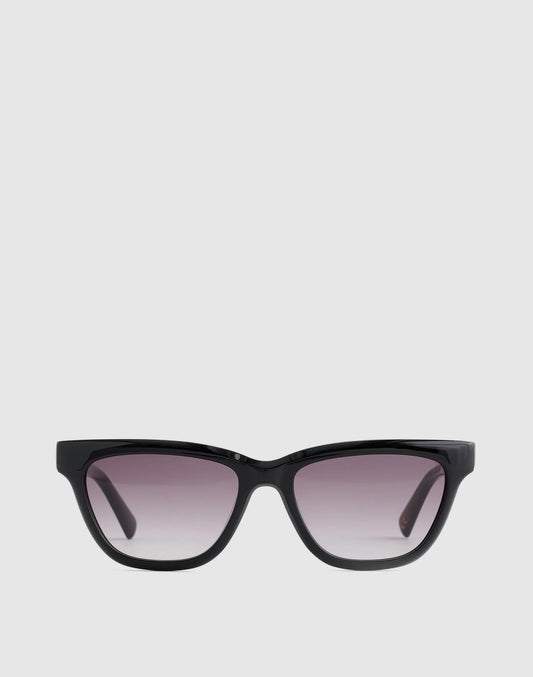 Madewell The Delia Angular Sunglasses True Black
