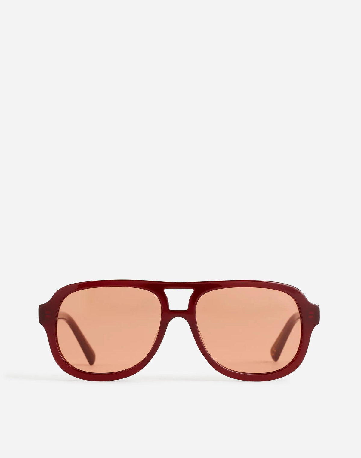 Madewell Logaan Aviator Sunglasses Dark Cinnabar