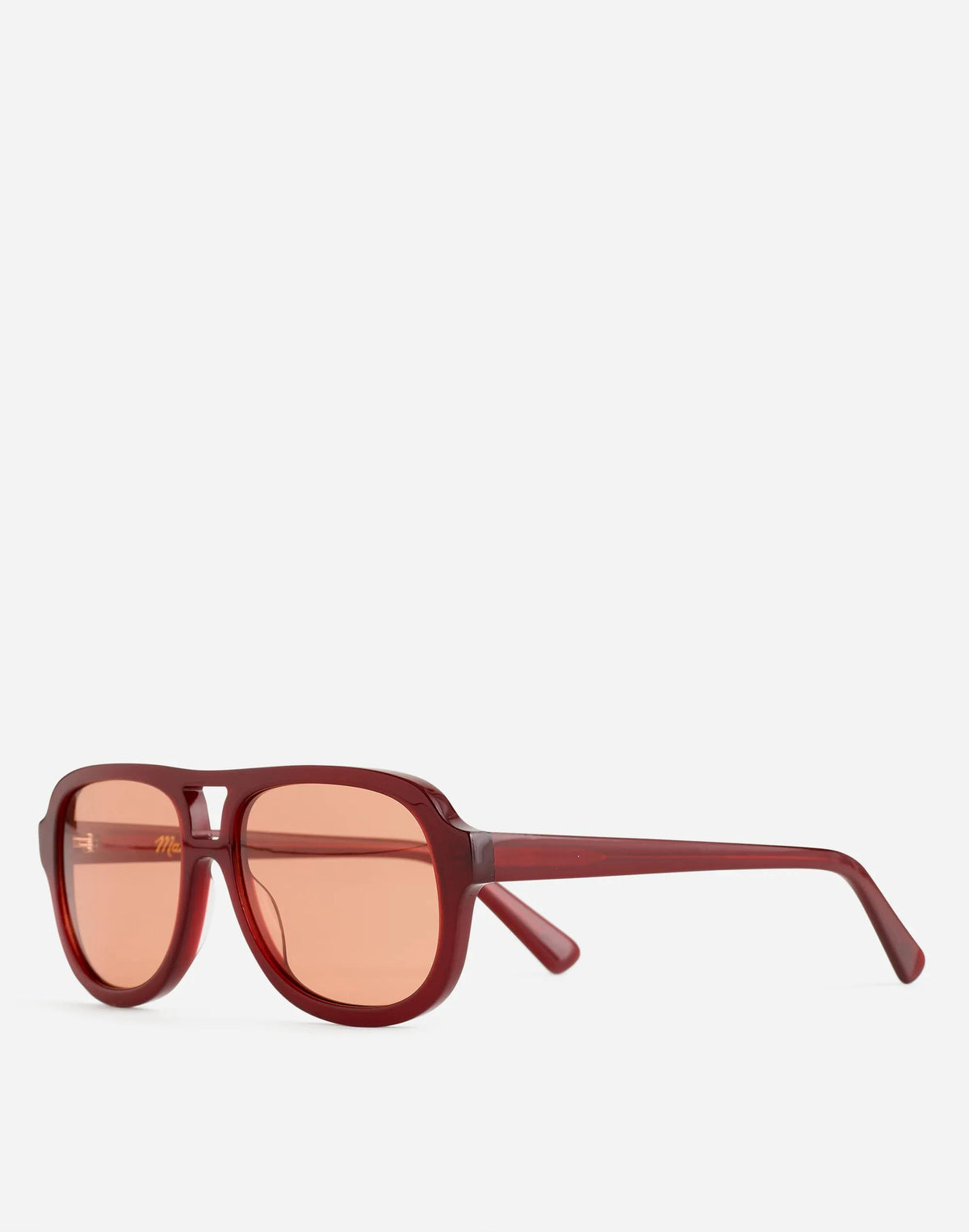 Madewell Logaan Aviator Sunglasses Dark Cinnabar
