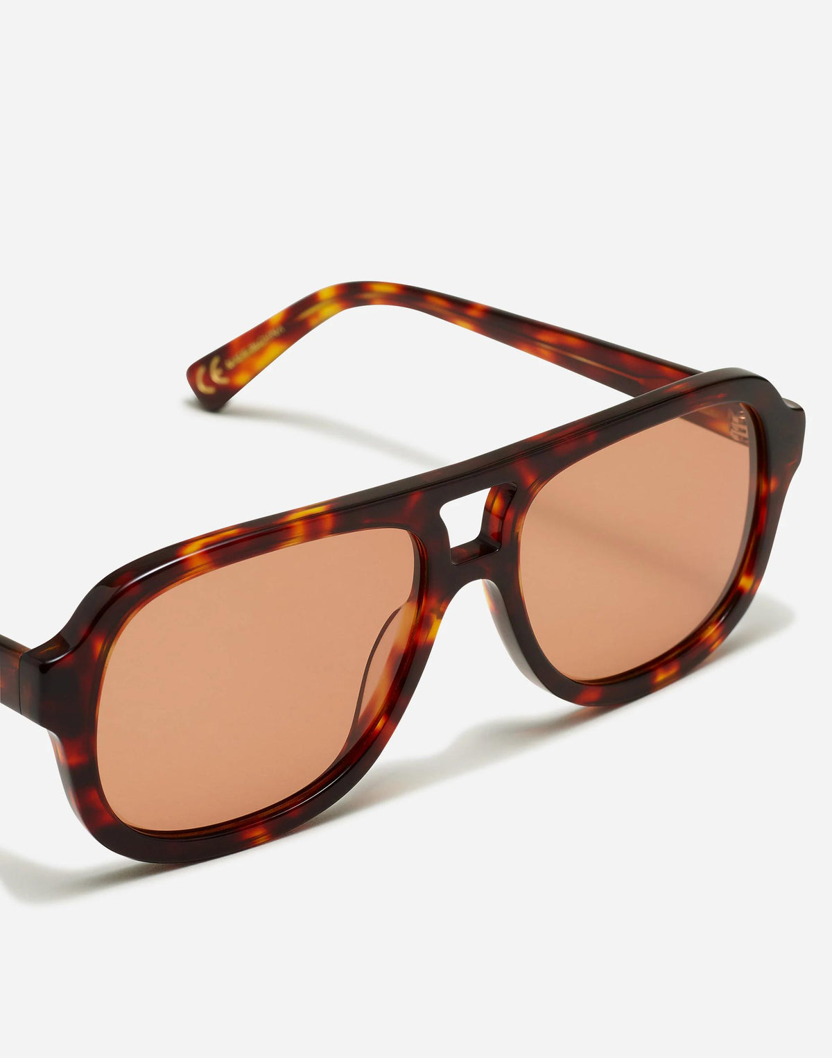Madewell Logaan Aviator Sunglasses Dark Tortoise