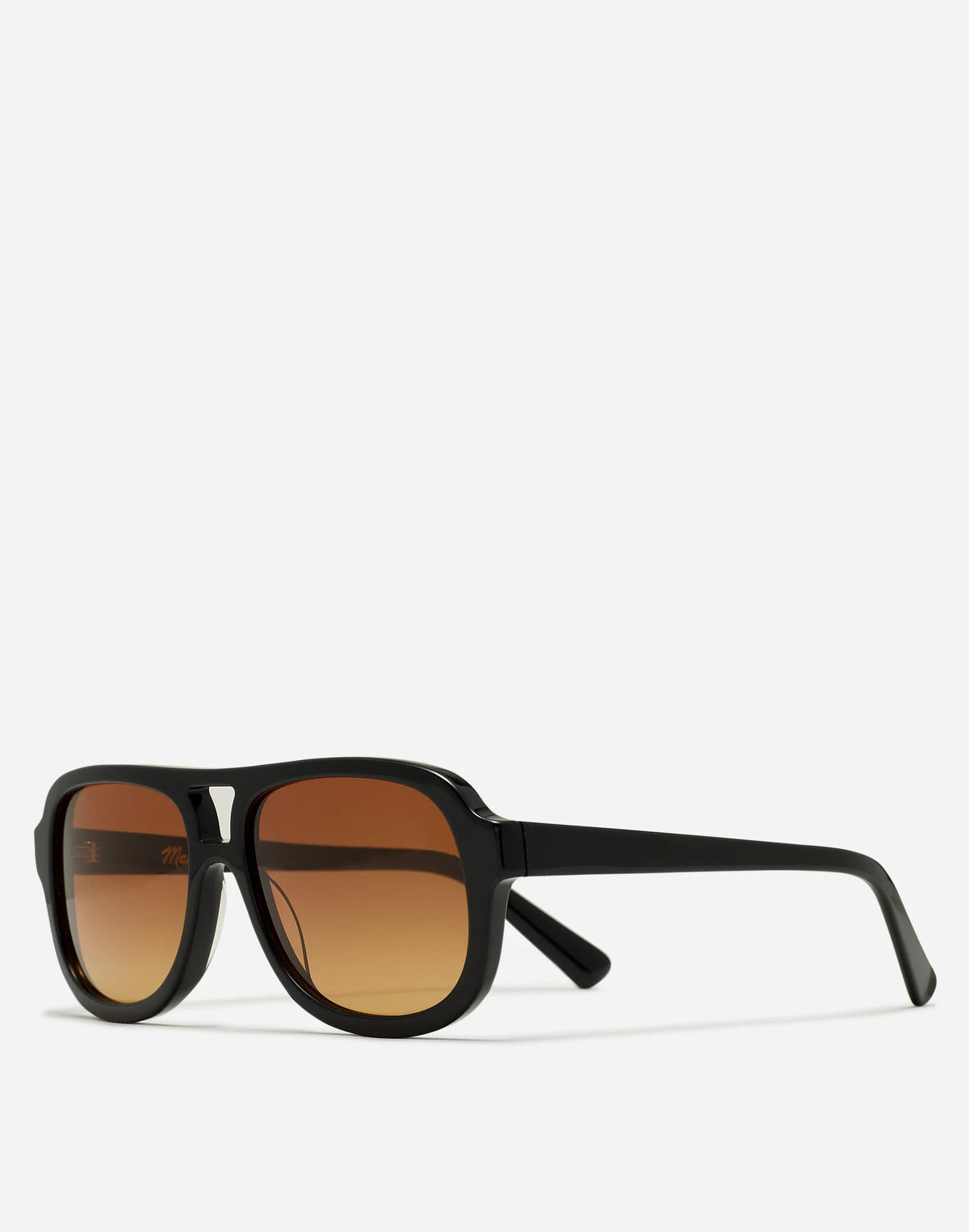 Madewell Logaan Aviator Sunglasses True Black